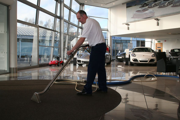 Auto dealership cleaning
